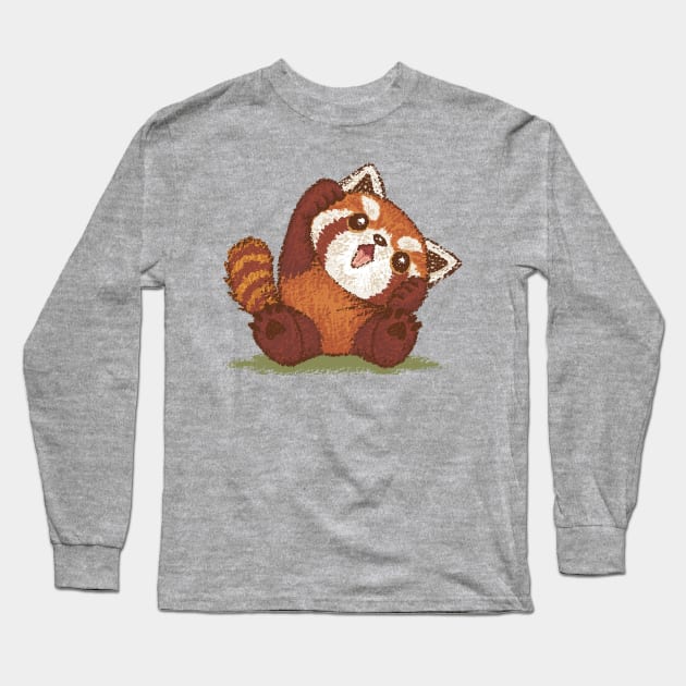 Cute Red panda Long Sleeve T-Shirt by sanogawa